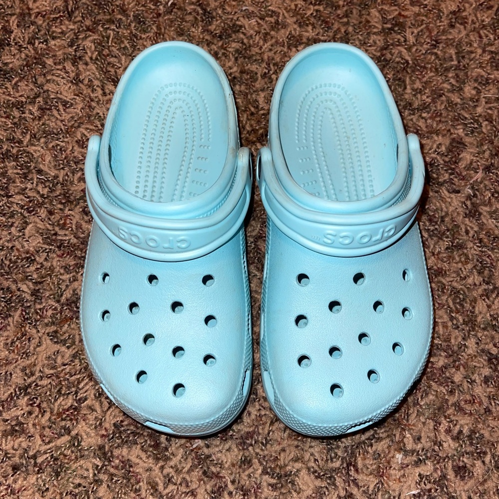 Baby blue Crocs